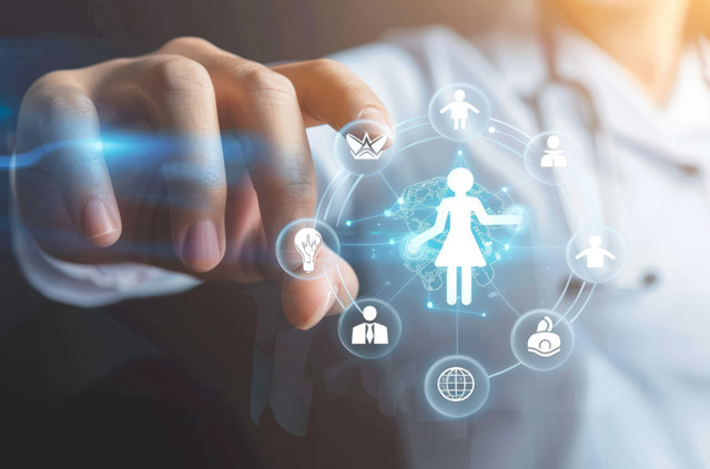 Visualisierung von Transformation und Change Management – Hand als Symbol für Organisationsanpassung und Prozessoptimierung