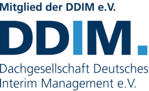 Logo DDIM – Deutscher Dachverband Interim Management, Mitglied Kersten Schulte Unternehmensmanagement